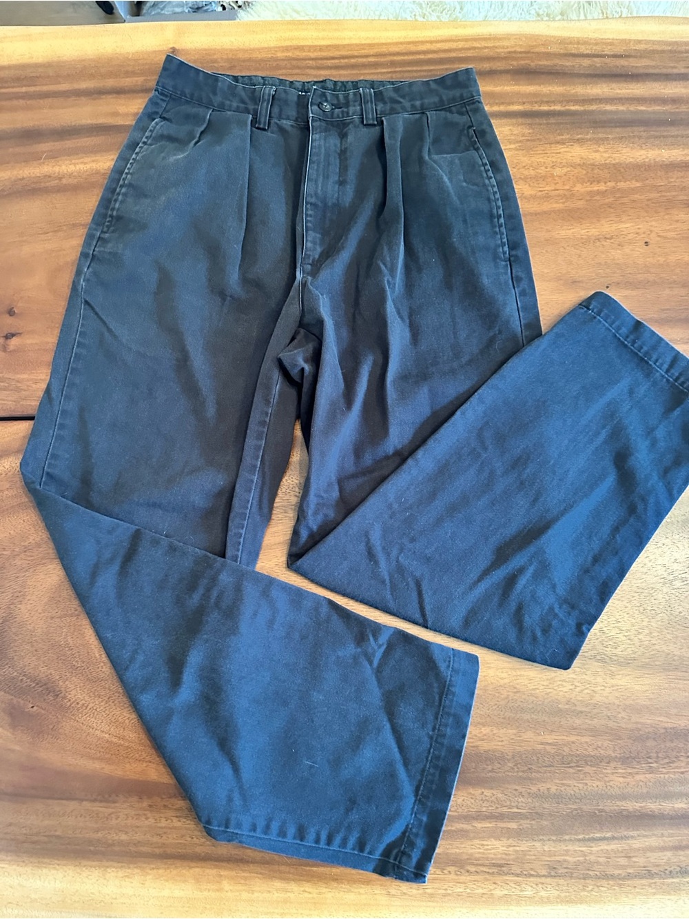 Vintage Polo by Ralph Lauren Black Pleated Chinos- Andrew pant